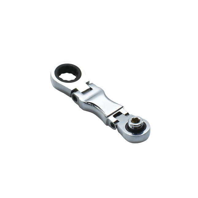 Astro Tools 78301 Stubby Ratcheting Flex Head Double Box End Wrench for Nano Sockets