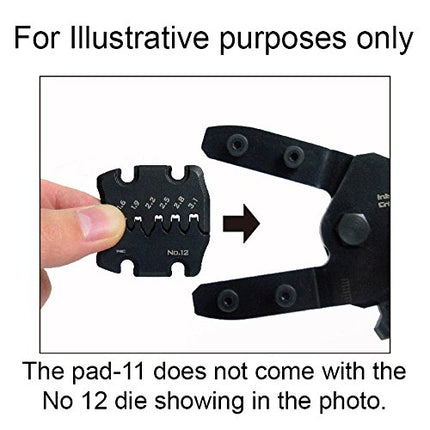 Precision Universal Crimping Tool with Inter-Changeable die Plates (Size S) Handy Crimp Tool. Made in Japan. ENGINEER pad-11