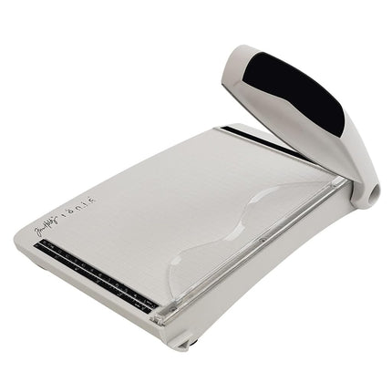 Tonic Studios Tim Holtz Tonic Guillotine Comfort Paper Trimmer 8.5-inch by Tim Holtz Grey/Red, Acrylic, Multicolour, 4.29x19.32x31.36 cm