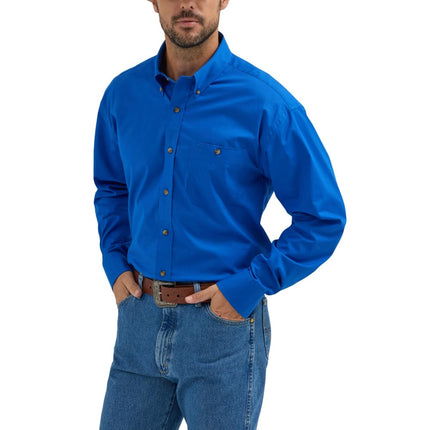 Wrangler George Strait Solid Black Button Down Shi