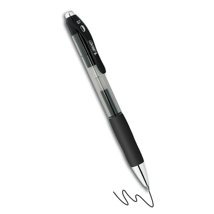 BIC PrevaGuard Gel-ocity Gel Pen With Built-in Protection To Suppress Bacteria Growth On The Pen, Medium Point (0.7mm), Black, 4-Pack