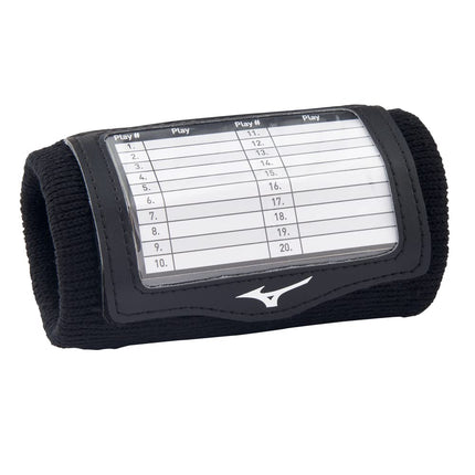Mizuno Play Call Wristband, Black, ONE Size FITS A