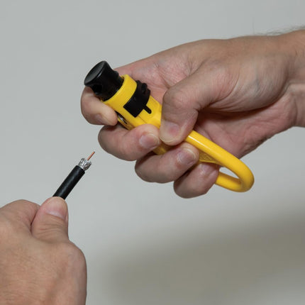 Coax Installation Kit with F Connectors, Cable Cutter, Compression Tool, Stripper, More Klein Tools VDV026-211