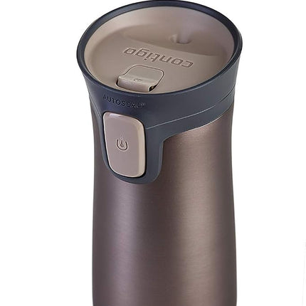 Contigo Pinnacle Autoseal Travel Mug, Stainless Steel Thermal Mug, Vacuum Flask, Leakproof Tumbler, Coffee Mug with BPA Free Easy-Clean Lid, 300 ml, Tans Matte