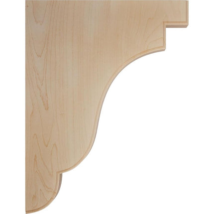 Ekena BKTW02X07X10BEMA 1 3/4-Inch Width x 7 1/4-Inch Depth x 9 1/2-Inch Height Bedford Wood Bracket - Maple