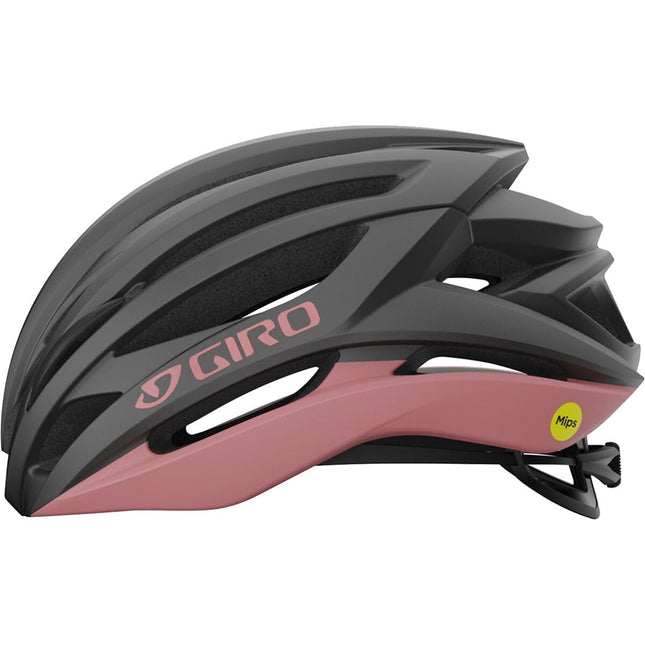 Giro Syntax Adult MIPS Road Bike Helmet, Matte Metallic/Powder Pink, L (59-63 cm)