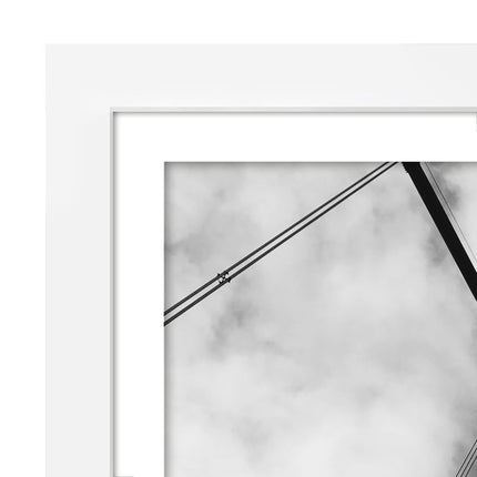 Americanflat 12x18 Poster Frame with Polished Plexiglass - Set of 2 - Use as 11x17 Frame with Mat or 12x18 Frame Without Mat - Galleria Collection - Photo Frames for Wall Display - White