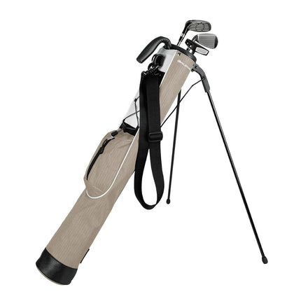 Orlimar Pitch 'n Putt Golf Lightweight Stand Carry Bag, Plaid Poly Mocha Brown
