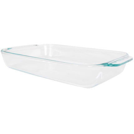 Pyrex, Clear Basics 2 Quart Glass Oblong Baking Dish, 11.1 in. x 7.1 in. x 1.7 in, 2 QT Rectangular