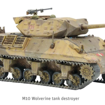 Bolt Action M10 Wolverine Tank Destroyer 1:56 WWII Military Wargaming Plastic Model Kit