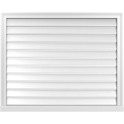 42"W x 34"H Rectangle Surface Mount PVC Gable Vent