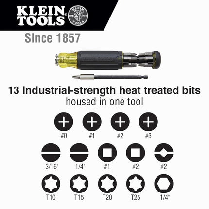 Klein Tools 80083 Klein Tools 80083 Impact Driver Kit with 7-in-1 SAE Impact Socket Set and 14-in-1 Multi-Bit Adjustable Length Screwdriver, 2-Piece