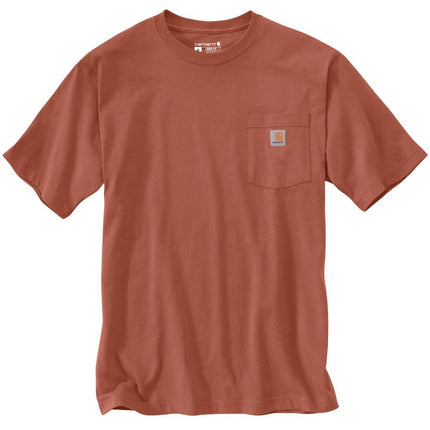 Carhartt Loose Short Sleeve T-Shirt with Pocket (Big and Tall) Men's T-Shirt, terracotta, S