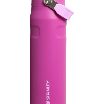 Stanley IceFlow Flip Straw 2.0 Water Bottle 24 OZ | Built-In Straw with Larger Opening | Lightweight & Leak-Resistant | Insulated Stainless Steel | BPA-Free | Dark Blossom