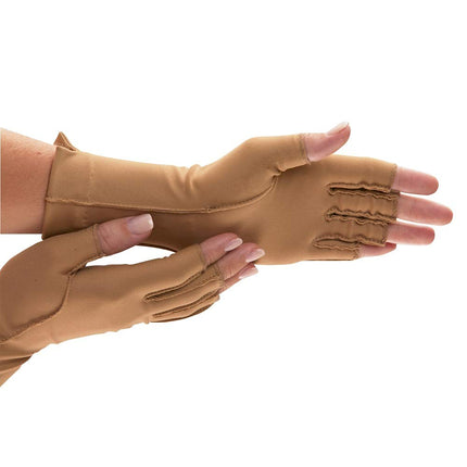 Isotoner Therapeutic Gloves, Left, Small, Open Finger