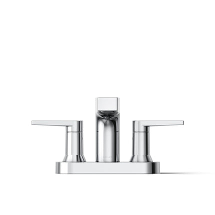 Grifo de baño KOHLER, grifo de lavabo, colección Taut, grifo de centro, níquel cepillado vibrante, K-97031-4-BN