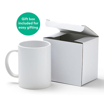 Cricut Blank Mug, Ceramic-Coated, Dishwasher & Microwave Safe Mug to Decorate, Cricut Mug Press & Infusible Ink Compatible,15 Oz Sublimation Mug, Ideal for Crafts and Printing, 2 Count, White