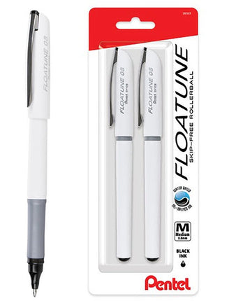 Pentel Floatune Skip-Free Rollerball Pen, 0.8mm Me