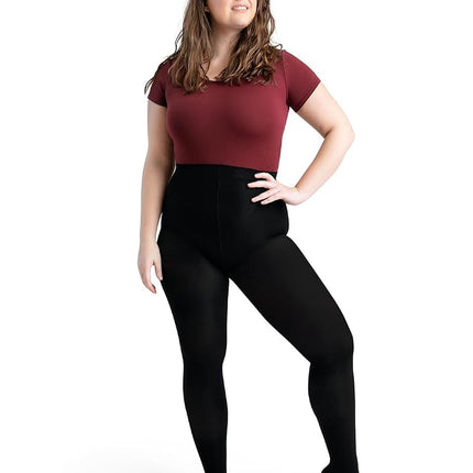 Capezio Women's Ultra Soft Tight Feet Tights, Blac