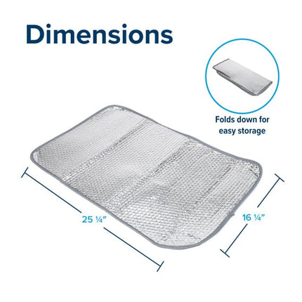 Camco 45167 SunShield Reflective Door Window Cover | Helps Protect Your RV from Harmful UV Rays and Regulates RV Temperature | 16" (L) x 25" (W)