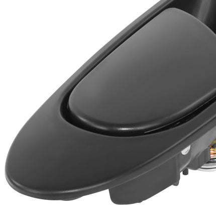 DNA MOTORING Rear Left Outer Door Handle Compatible with 92-95 Honda Civic Sedan, Black, OEM-DHO-01050