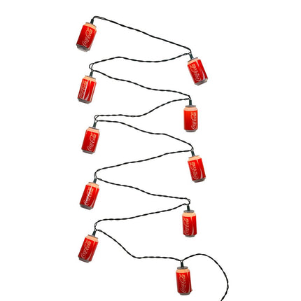 Kurt Adler CC0748 Coca-Cola Can Light Set, 10 Ligh