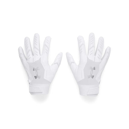 Under Armour Men's F9 Nitro Football Gloves (001) Black/Castlerock/Metallic Silver, Large