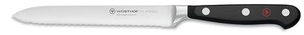 Wüsthof Classic 5 Inch Serrated Utility Knife,Blac