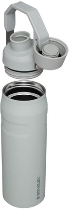 STANLEY IceFlow Fast Flow Water Bottle 24 OZ | Angled Spout Lid | Lightweight & Leakproof for Travel & Gym | Insulated Stainless Steel | BPA-Free | Fog Glimmer