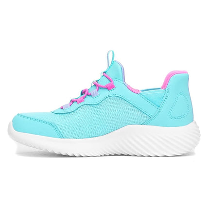Skechers Girls' Bounder Simple Cute Shoe, Turquoise, 13 UK Child