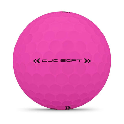 Wilson Duo Soft Golf Balls – Pink, 12-Pack, World's Softest Feel, High-Energy Core, Straighter Flight