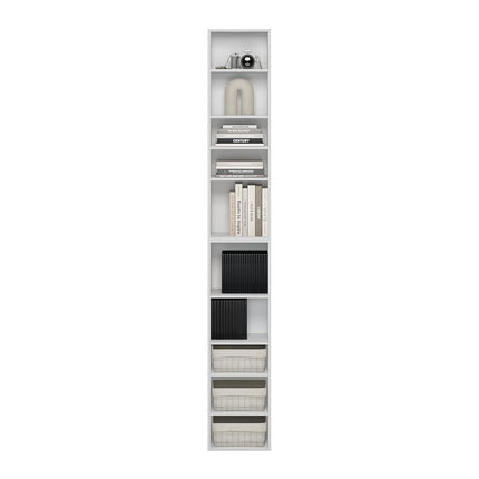 Furinno PASIR 10-Tier Bookcase with Open Shelf, White