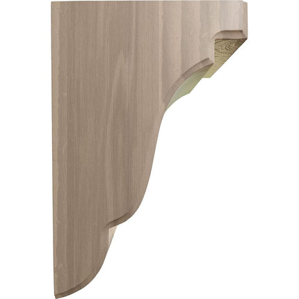 Ekena BKTW05X05X08BEWA 1/4" W x 5" D x 7 1/2" H Bedford Bracket, Walnut