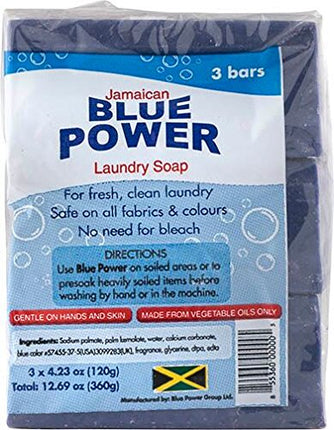 Jamaican Blue Power Laundry Soap, 4.23 Ounce (Pack of 3)