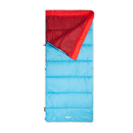 Coleman Flatlands 30/40/50�F Adult Sleeping Bag, Made from 100% Recycled Material, Big & Tall Options, Cool-Weather Sleeping Bag