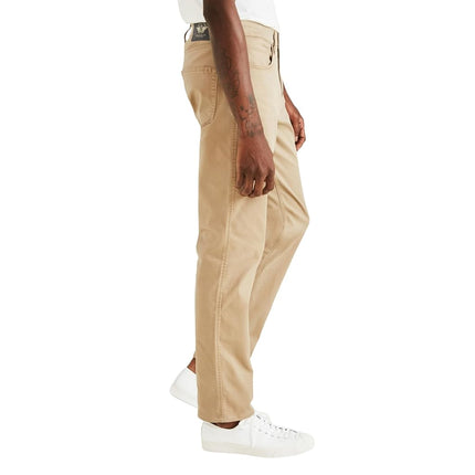 Dockers Pantalones casuales de corte de jean clásico para hombre, talla grande, color caqui británico nuevo, 50W x 32L