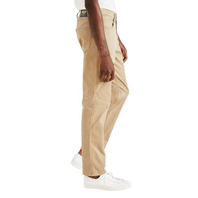 Dockers Men's Big & Tall Classic Fit Standard Jean Cut Casual Pants, New British Khaki, 50W x 32L
