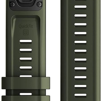 Garmin 22mm QuickFit watch band, Silicone, Moss