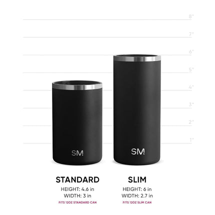 Simple Modern Skinny Can Cooler | Slim Insulated Stainless Steel Drink Sleeve Holder | Insulate Seltzer, Soda, Beer, Energy Drinks | Gift for Women Her | Ranger Collection | Slim 12oz | Lavender Mist