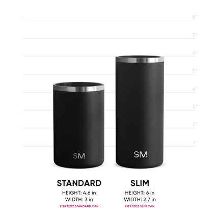 Simple Modern Skinny Can Cooler | Slim Insulated Stainless Steel Drink Sleeve Holder | Insulate Seltzer, Soda, Beer, Energy Drinks | Gift for Women Her | Ranger Collection | Slim 12oz | Lavender Mist