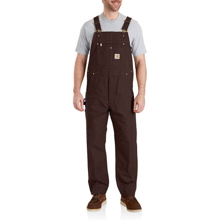 Carhartt Men's Relaxed Fit Duck Bib Overall, Dark 