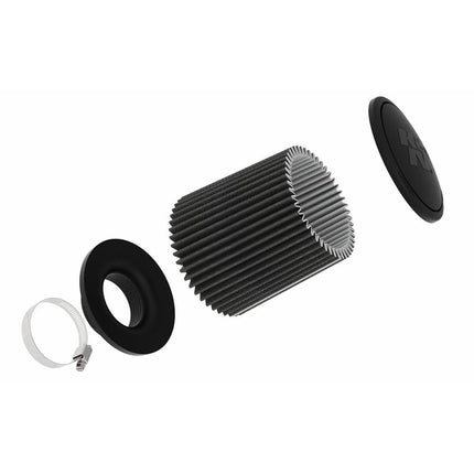 K&N Black Universal Dryflow Conical Air Filter 76mm flange, 152mm base, 133mm top, 229mm height (RU-3109HBK)