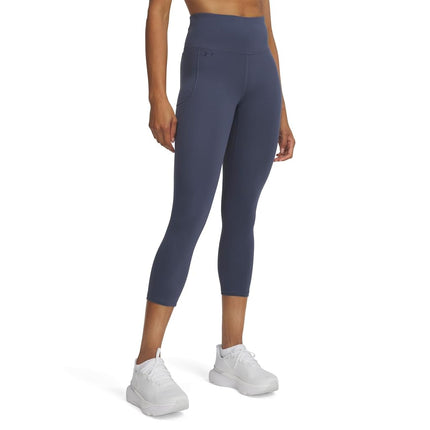 Under Armour Women's Motion Capri, (045) Downpour Gray / / Midnight Navy, XXL