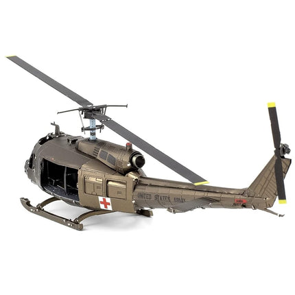 Metal Earth UH-1 Huey Helicopter Color 3D Metal Model Kit Fascinations