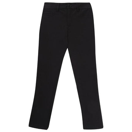 French Toast Girls' Skinny Fit Knit Ponte Trousers, Black, 7 Years