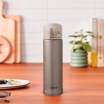 Zojirushi Stainless Steel Leak Proof Vacuum Insulated Travel Mug, 480 ml, Champagne Gold