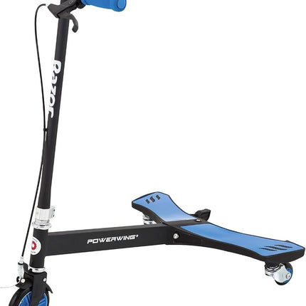 Razor PowerWing Caster Scooter for Kids Ages 6+ - Dual Inclined Casters for Drifting and Spinning, for Riders up to 143 lbs