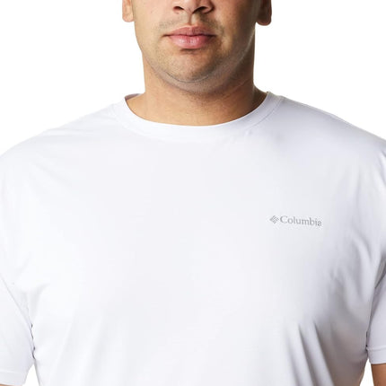 Columbia Men's Hike Crewneck Short Sleeve T-Shirt White