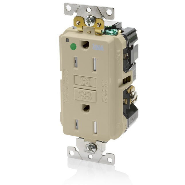 Leviton GFWT1-HGI 15A-125V Extra-Heavy Duty Hospit