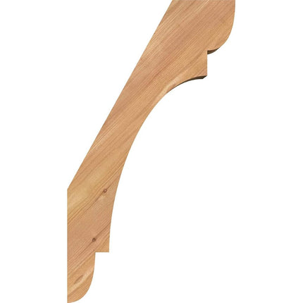 Ekena Millwork BRC04X10X18OLY00SWR 3 1/2"W x 10"D x 18"H Olympic Smooth Knee Brace, Western Red Cedar